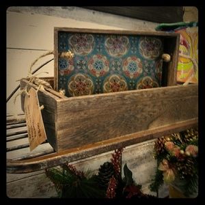 3 Boho wood boxes